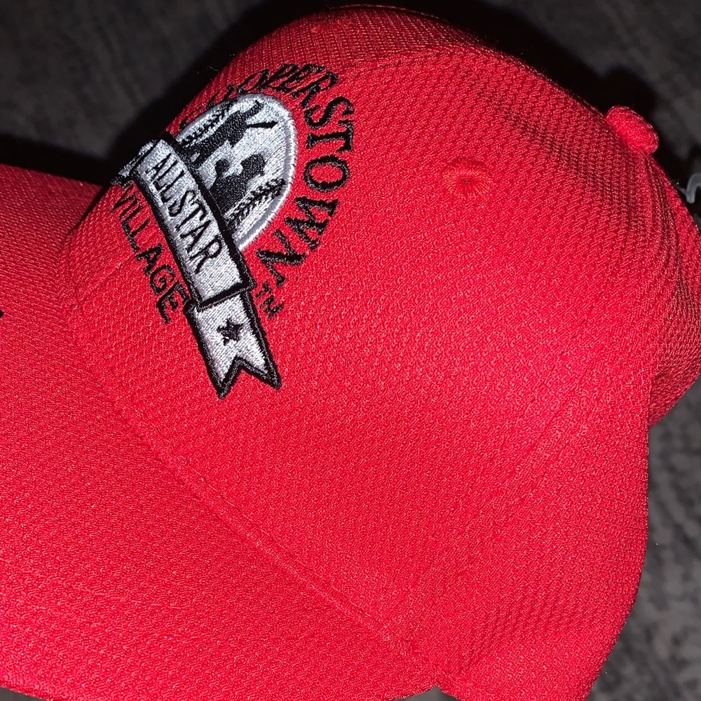 🆕- Cooperstown All Star Village Red Baseball Cap - Picture 8 of 11